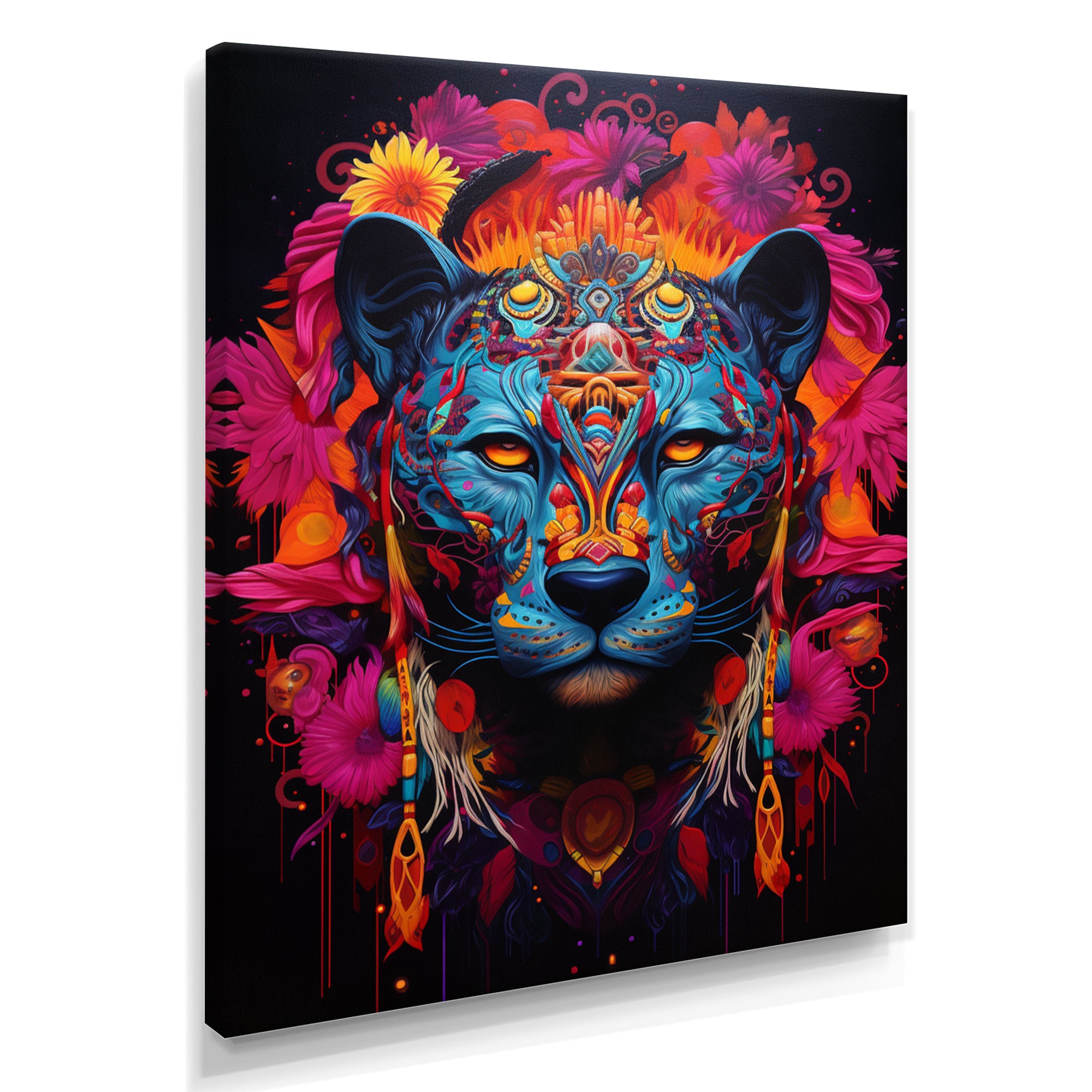 Tribe Of The Blue Jaguar - Leopard Wall Decor
