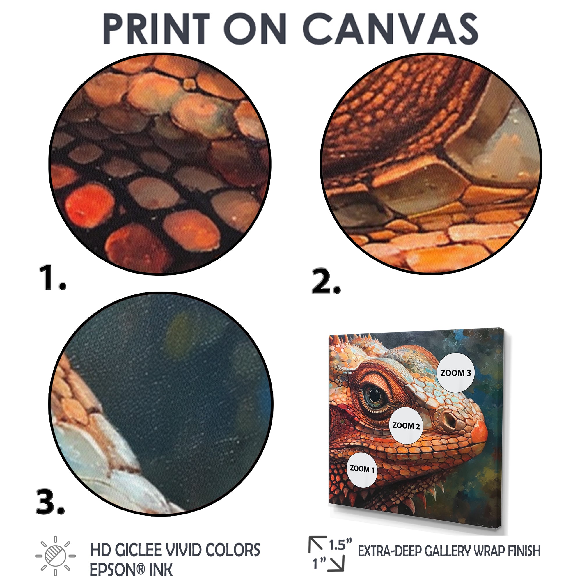 Smirky Red Lizard Portrait - Lizard Wall Art Prints