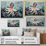 Octopus Deep Sea Retro - Octopus Home Decor Art