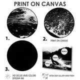 Orca Splashing In The Water Monochrome - Coastal Animal Framed Canvas Art