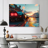 High Speed Sportscar Monaco Street Race - Car Exotic Canvas Wall Art
