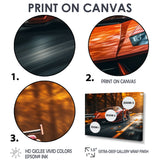 Lamborghini Diablo Highway Orange - Car Exotic Canvas Wall Art