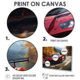 Lamborghini Diablo Highway Red - Car Exotic Canvas Wall Art