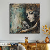 Mystery Of The Owl Portrait - Owl Home Decor Art