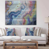 Abstract marbled - Stone Photographic Print on Natural Pine Wood