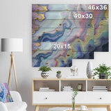 Abstract marbled - Stone Photographic Print on Natural Pine Wood