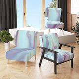 Marbled Liquid Agate Colours Modern Accent Chair