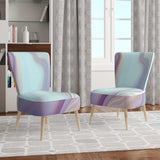 Marbled Liquid Agate Colours Modern Accent Chair