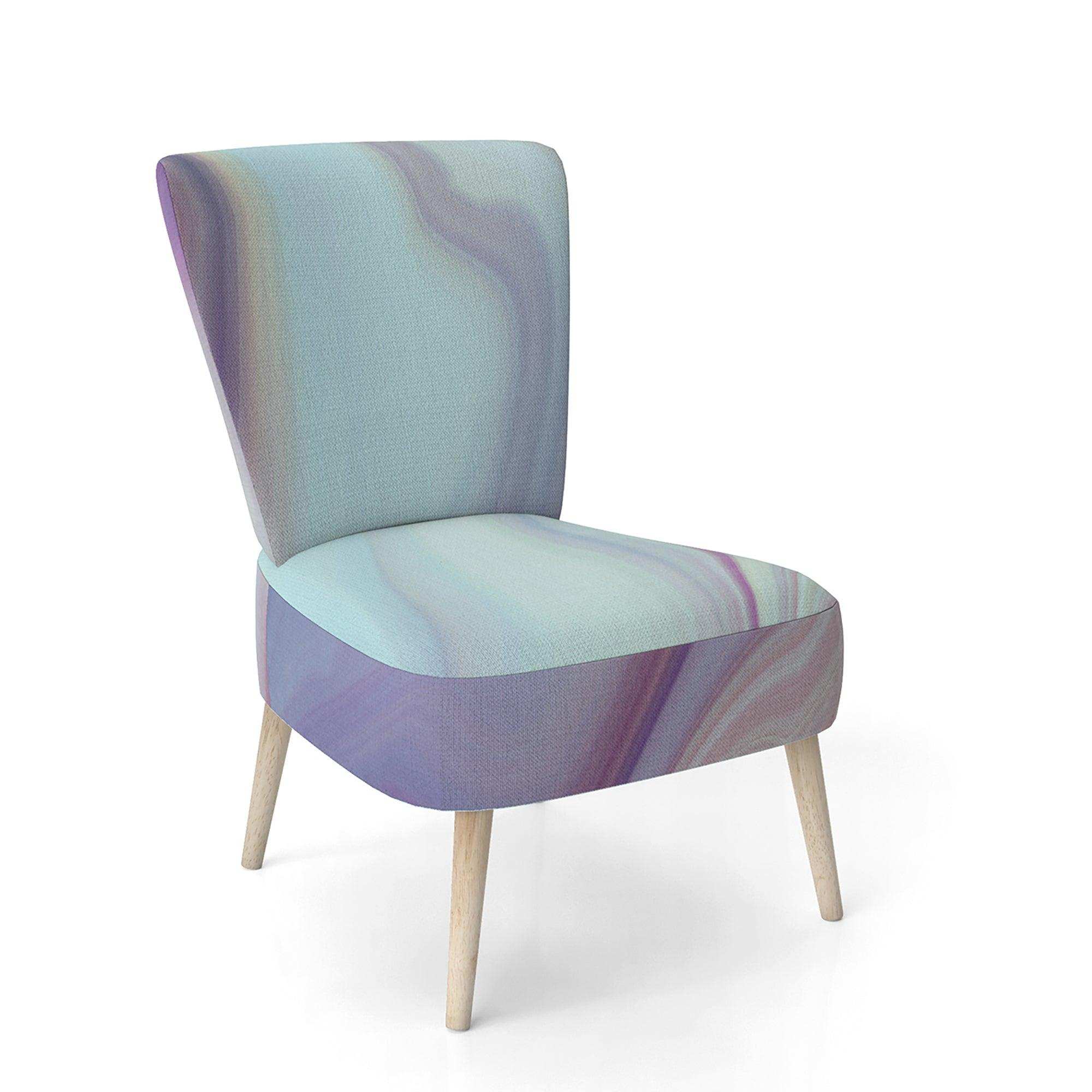 Marbled Liquid Agate Colours Modern Accent Chair