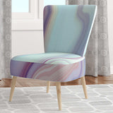 Marbled Liquid Agate Colours Modern Accent Chair