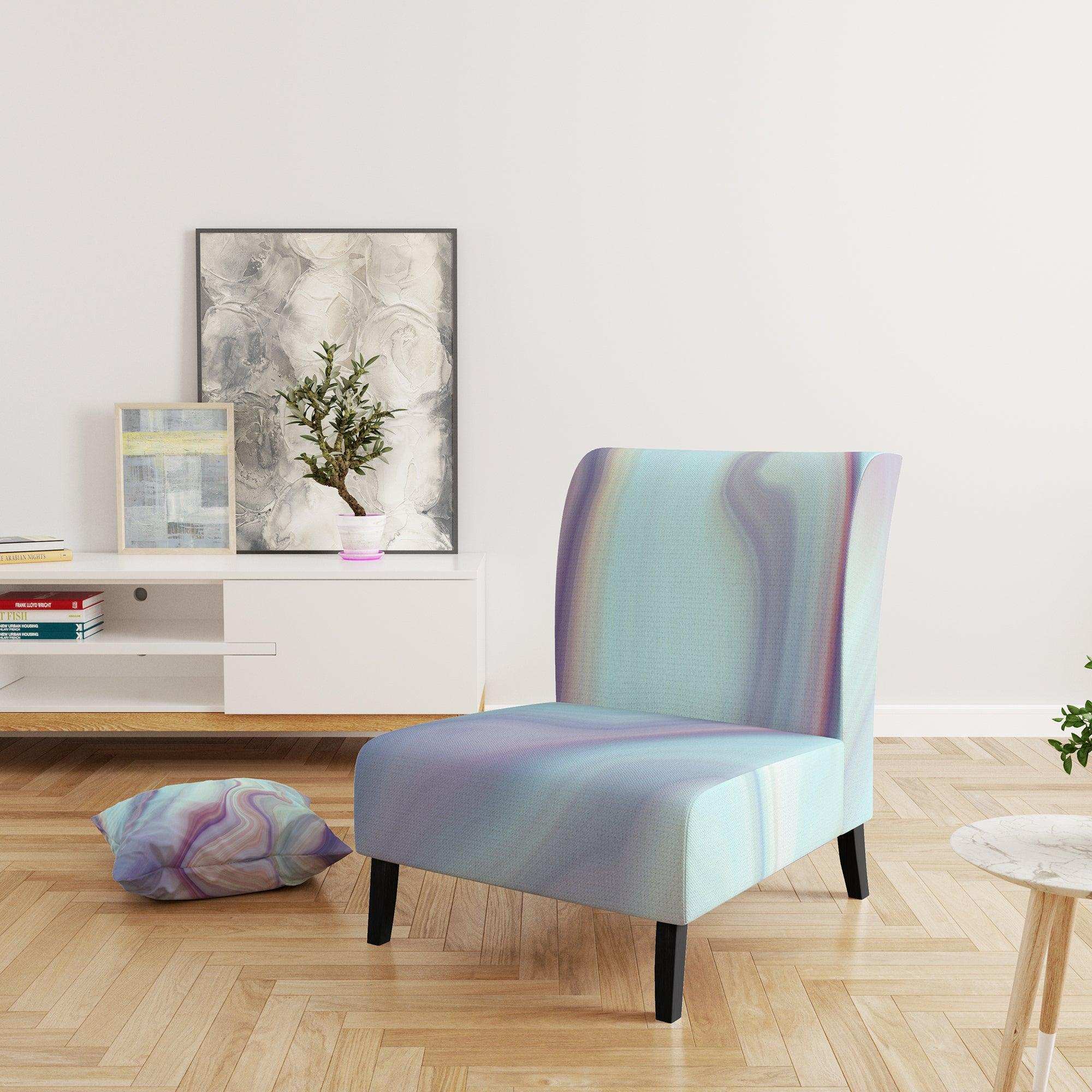 Marbled Liquid Agate Colours Modern Accent Chair