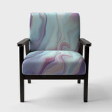 Marbled Liquid Agate Colours Modern Accent Chair