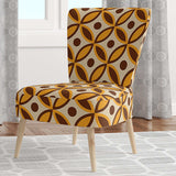 Retro Ornamental Design V Mid-Century Accent Chair