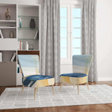 Indigo Panel III Glam Modern Accent Chair