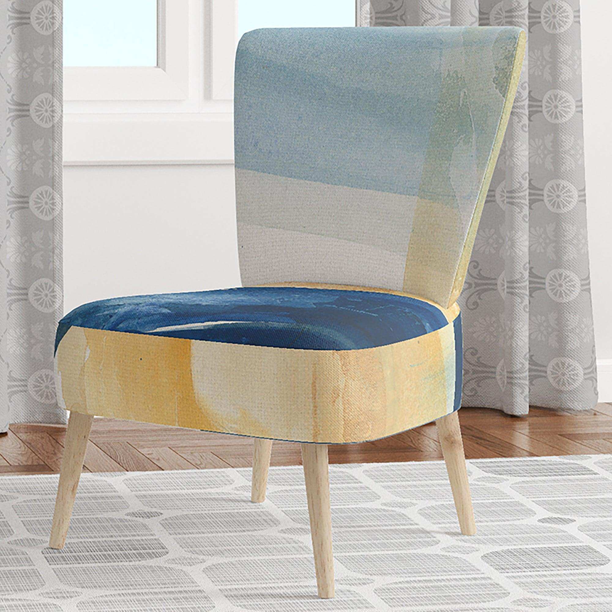 Indigo Panel III Glam Modern Accent Chair