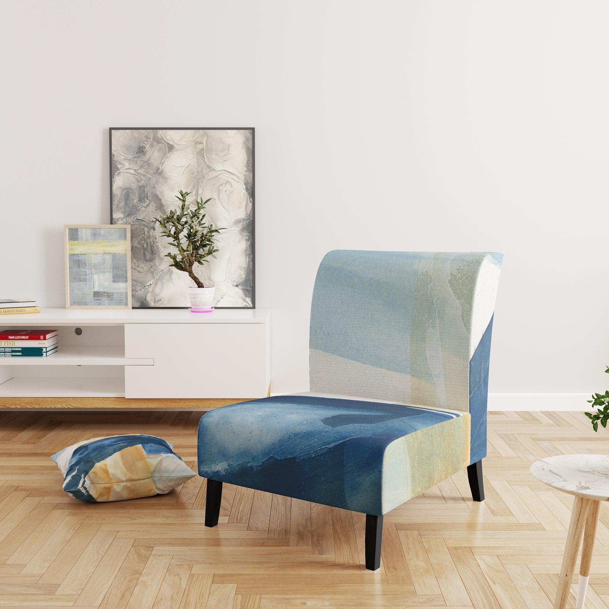 Indigo Panel III Glam Modern Accent Chair