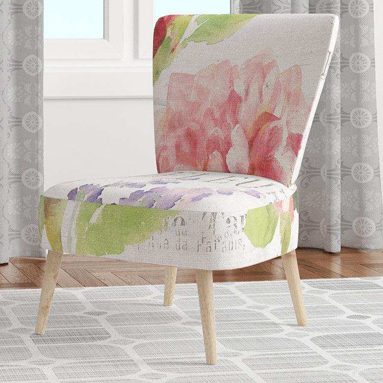 Maison Des Fleurs II Farmhouse Accent Chair