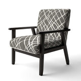 Minimalist Graphics V Transitional Accent Chair