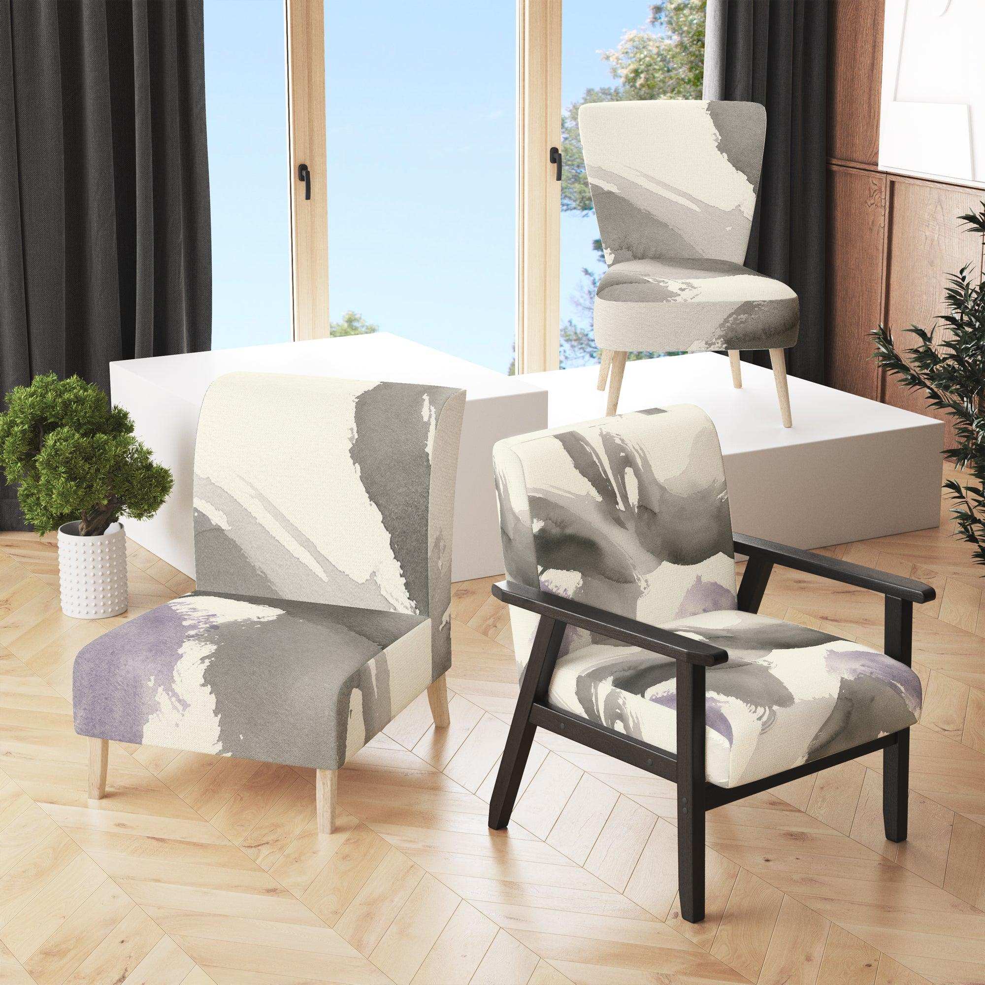 minimal geometric Gesture IV Transitional Accent Chair