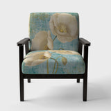 bouquet Poppies on Paisley I Cottage Accent Chair