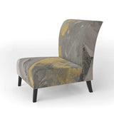 Marble Gold and Black II Modern Accent Chair
