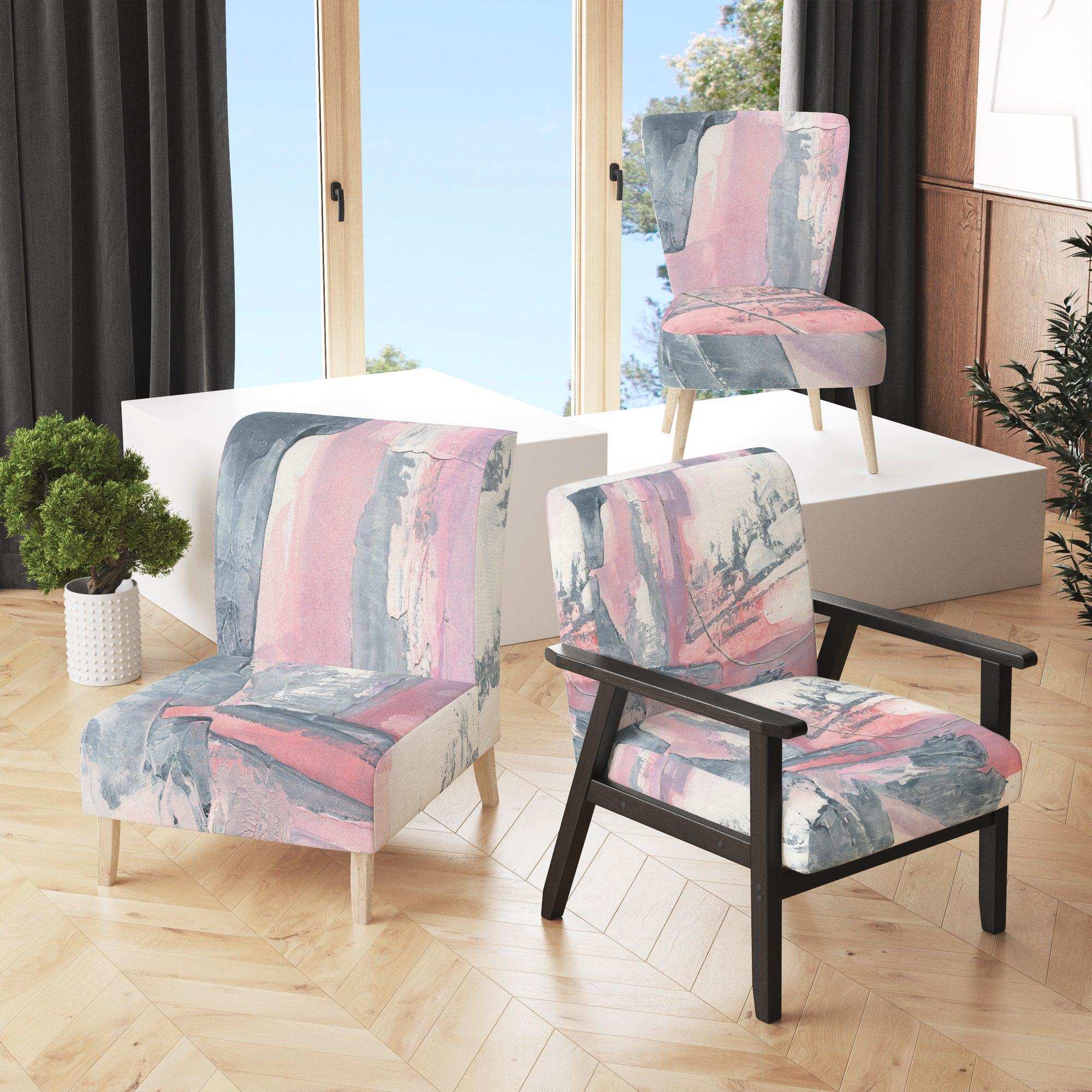 Durty Shabby Pink Blush I Shabby Chic Accent Chair