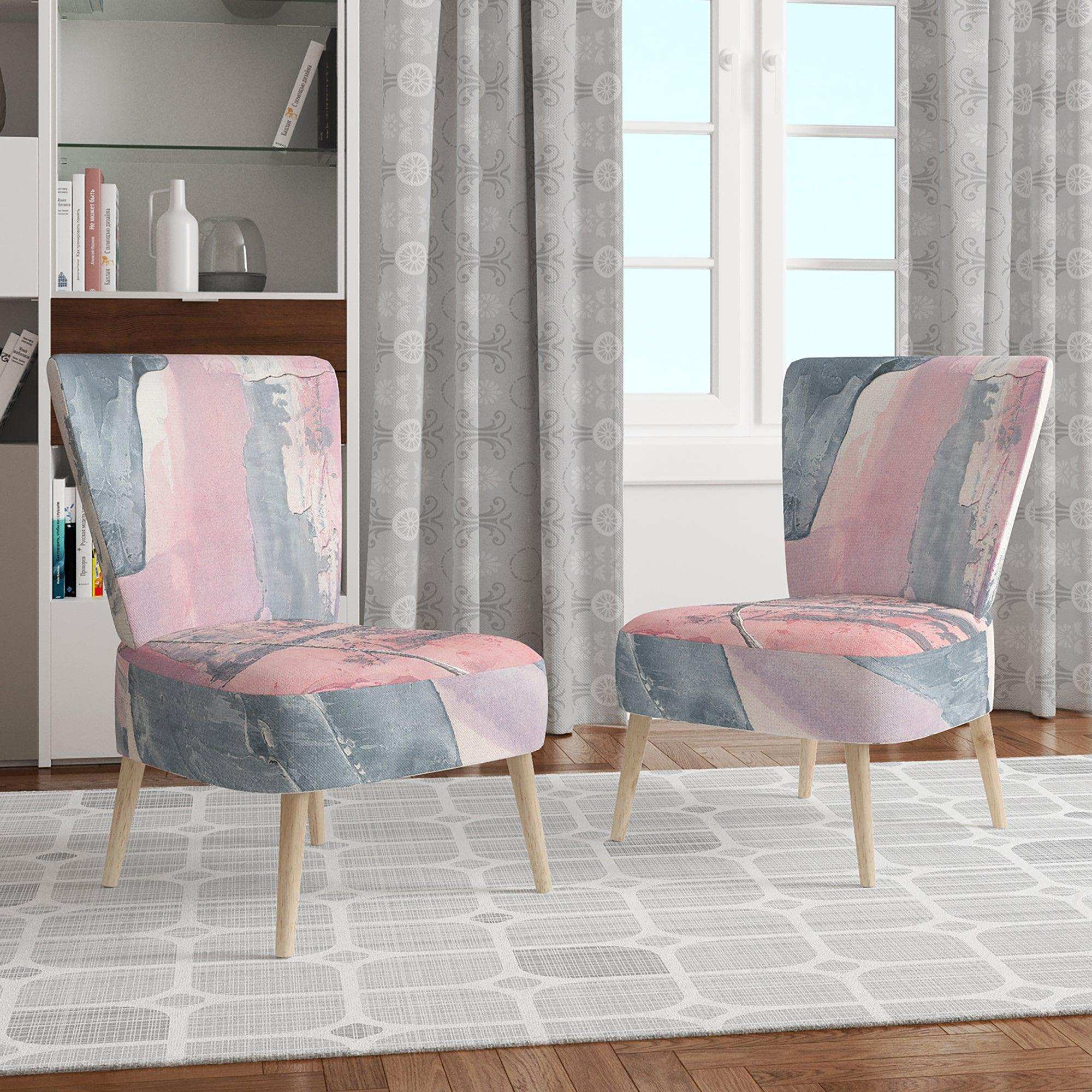 Durty Shabby Pink Blush I Shabby Chic Accent Chair