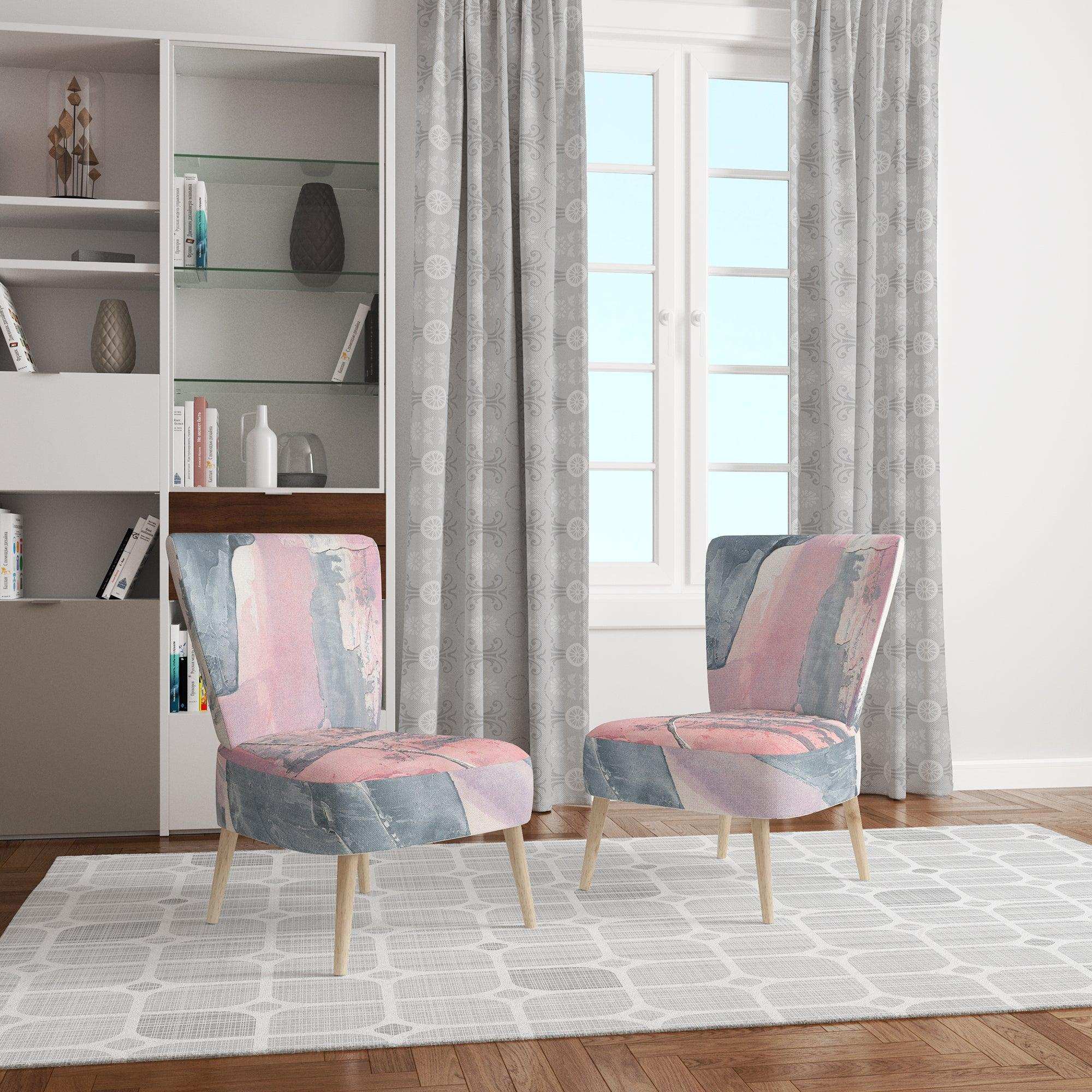 Durty Shabby Pink Blush I Shabby Chic Accent Chair