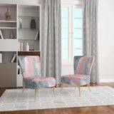 Durty Shabby Pink Blush I Shabby Chic Accent Chair
