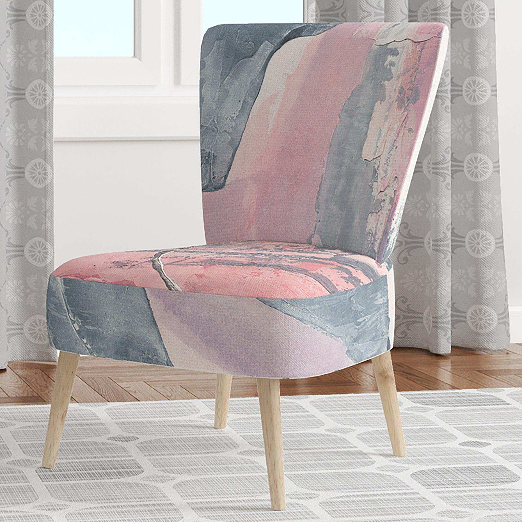 Durty Shabby Pink Blush I Shabby Chic Accent Chair