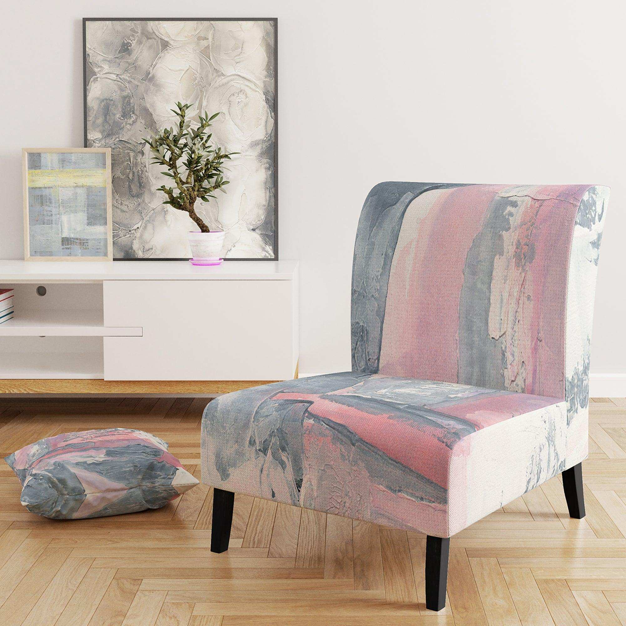 Durty Shabby Pink Blush I Shabby Chic Accent Chair