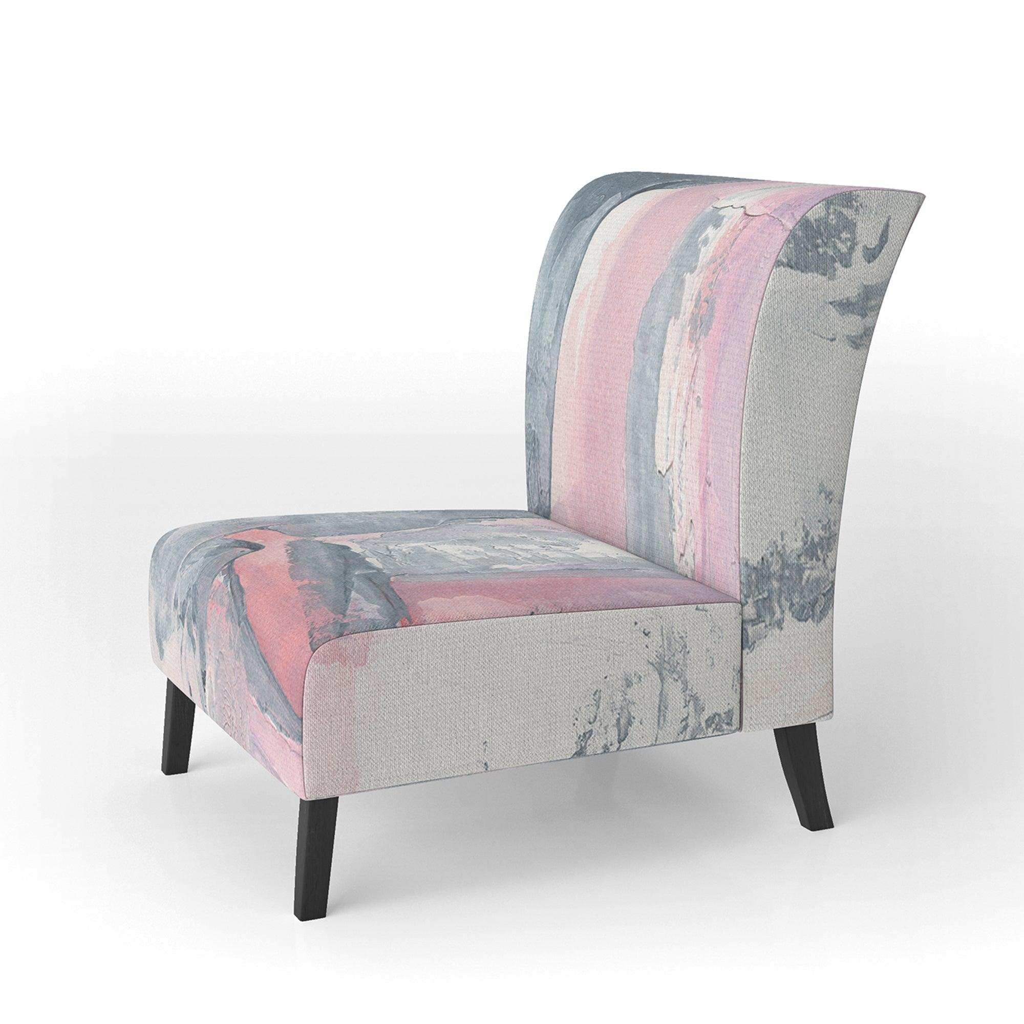 Durty Shabby Pink Blush I Shabby Chic Accent Chair