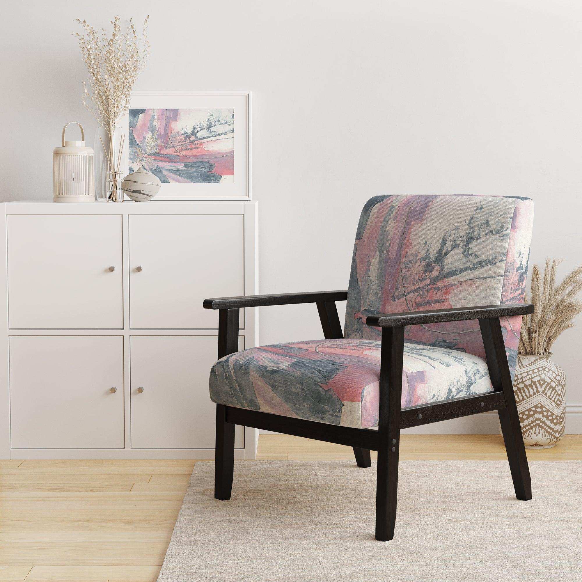 Durty Shabby Pink Blush I Shabby Chic Accent Chair