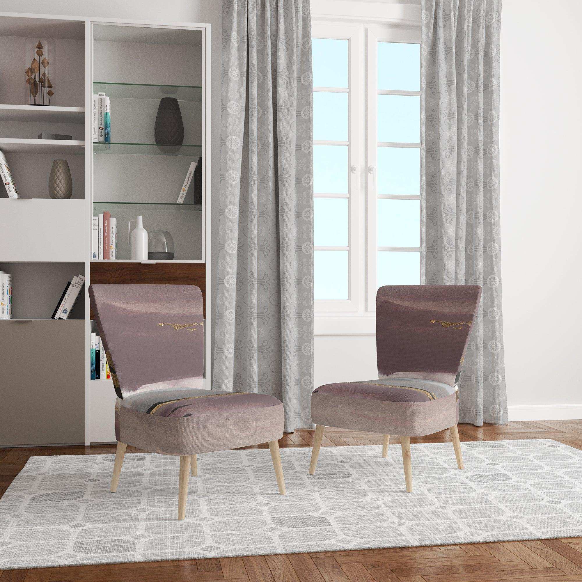 Purple Glam Storm I Glam & Shabby Chic Accent Chair