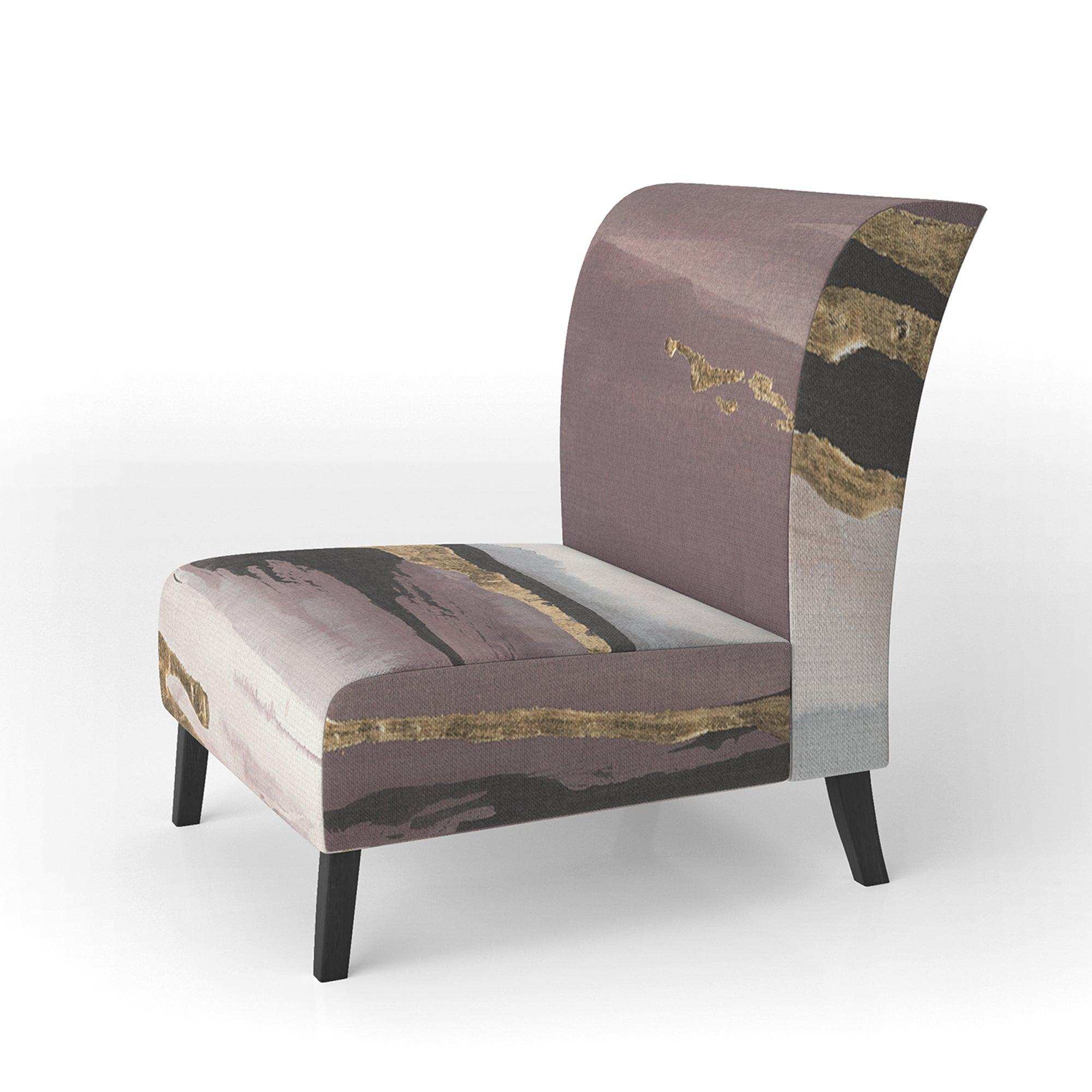 Purple Glam Storm I Glam & Shabby Chic Accent Chair