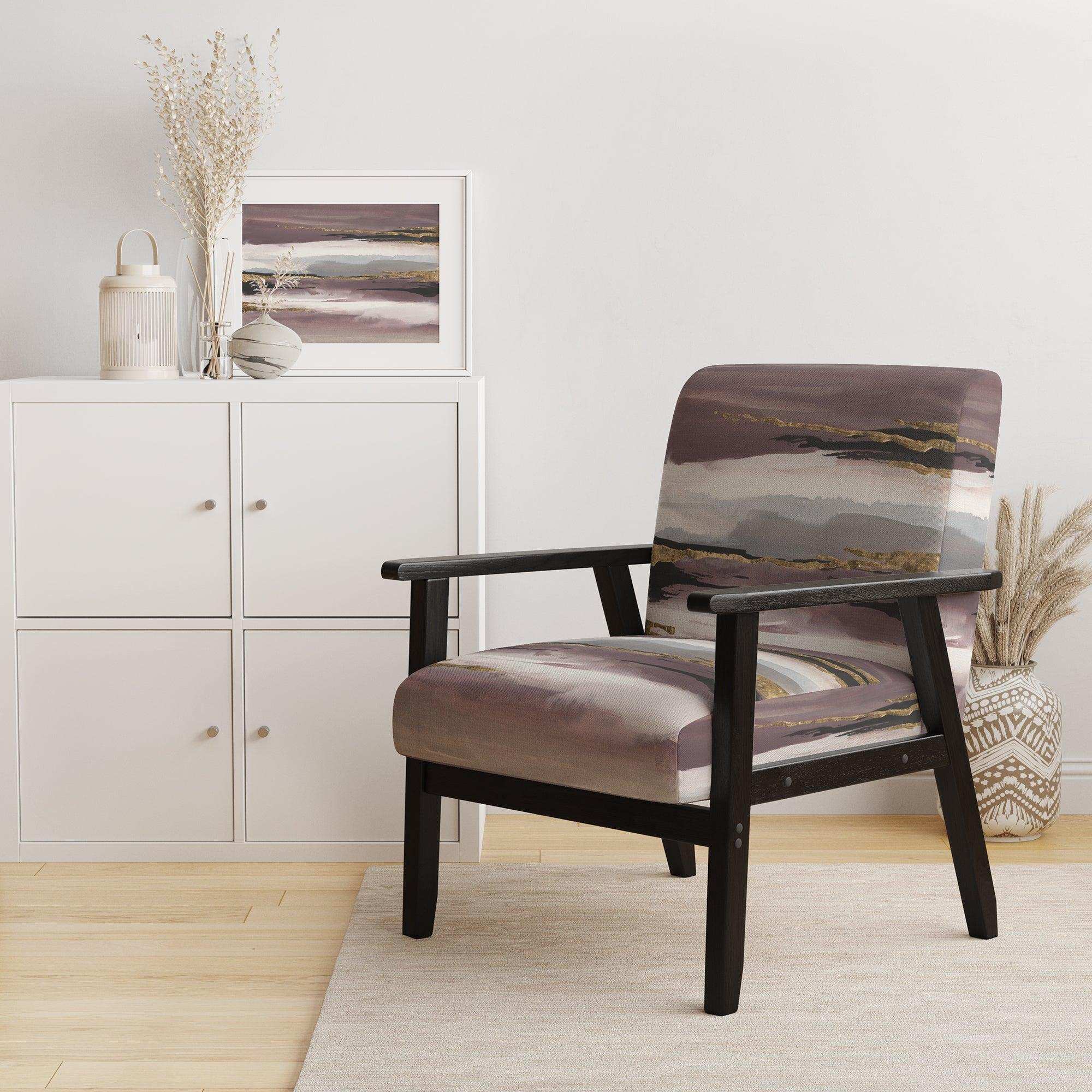 Purple Glam Storm I Glam & Shabby Chic Accent Chair