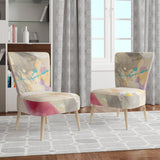 Spring Minimalist Confetti I Modern Accent Chair