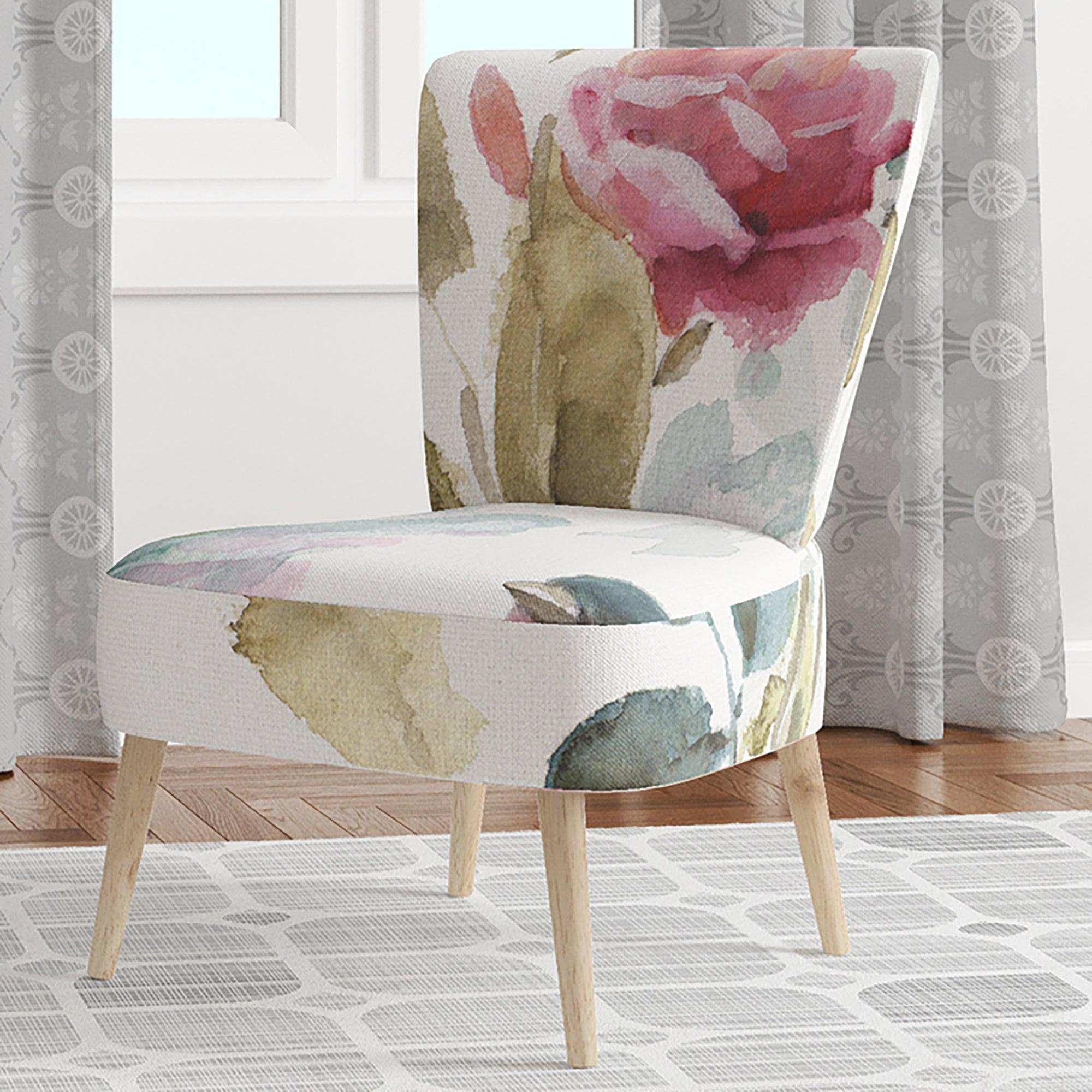 Beautiful Bird Romance I Traditional Accent Chair
