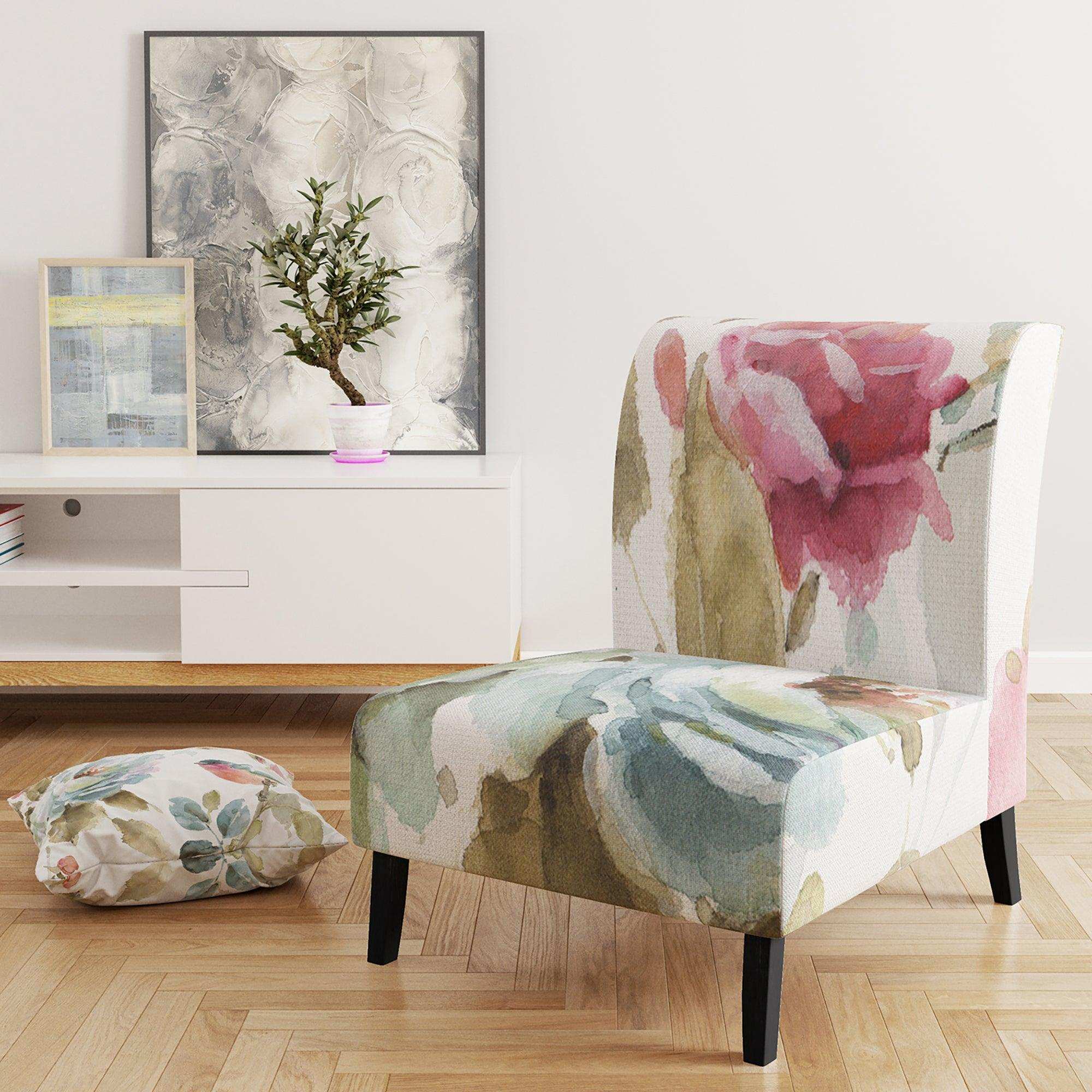 Beautiful Bird Romance I Traditional Accent Chair
