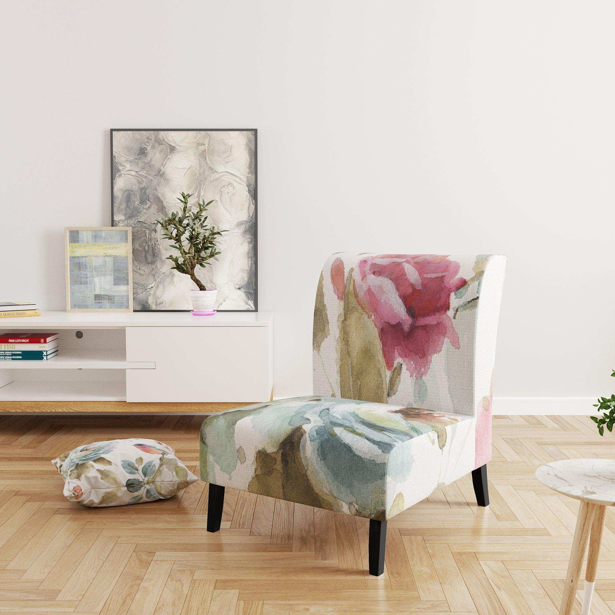 Beautiful Bird Romance I Traditional Accent Chair