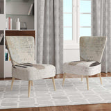 French Bird Flea Market Farmhouse Accent Chair
