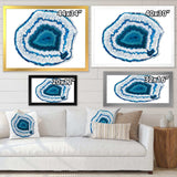 Blue Agate Crystal - Modern Wall Art Prints