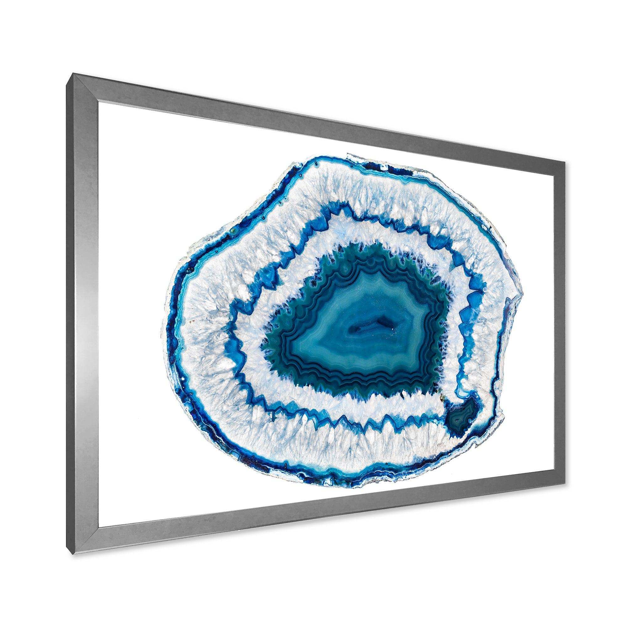Blue Agate Crystal - Modern Wall Art Prints