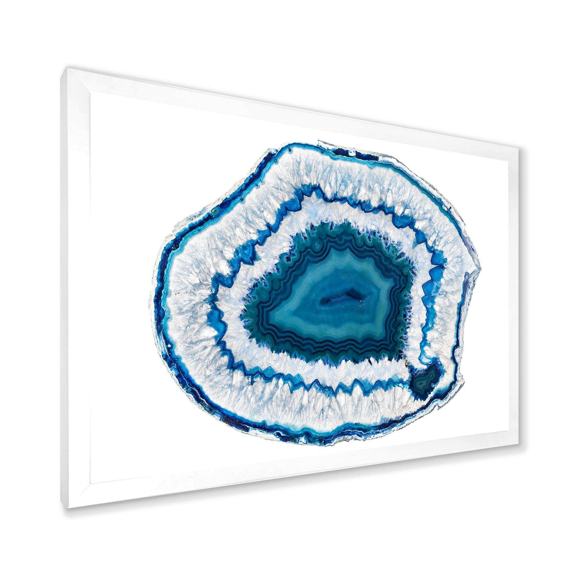 Blue Agate Crystal - Modern Wall Art Prints