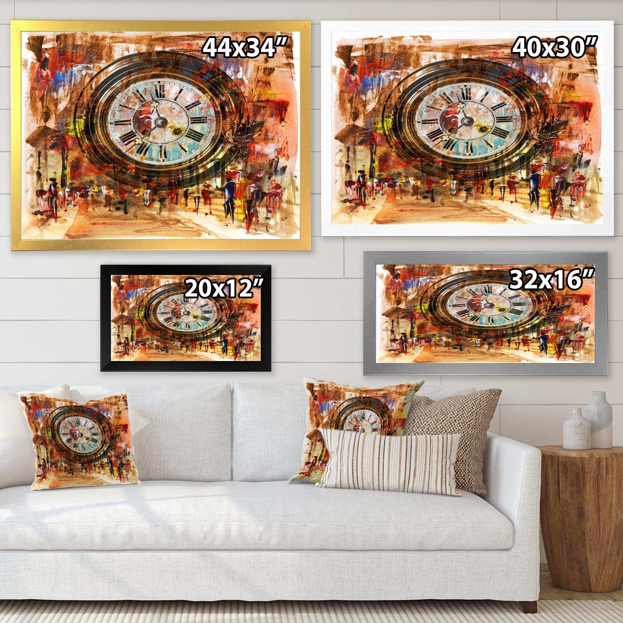 People and Time Acrylic - Modern Bedroom Wall Art