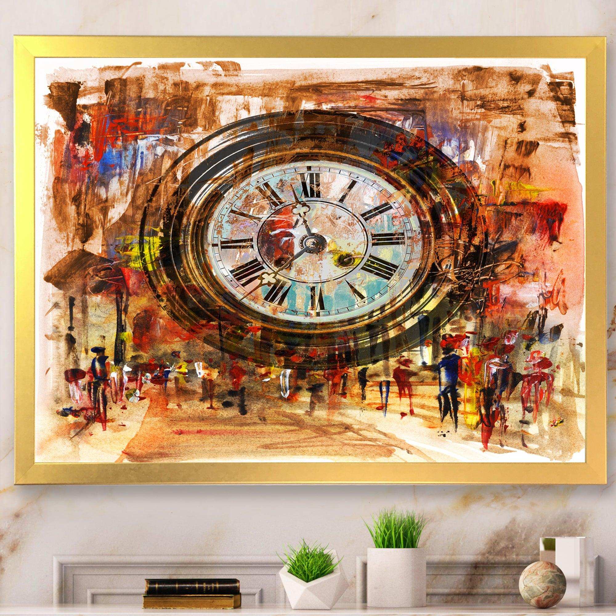 People and Time Acrylic - Modern Bedroom Wall Art