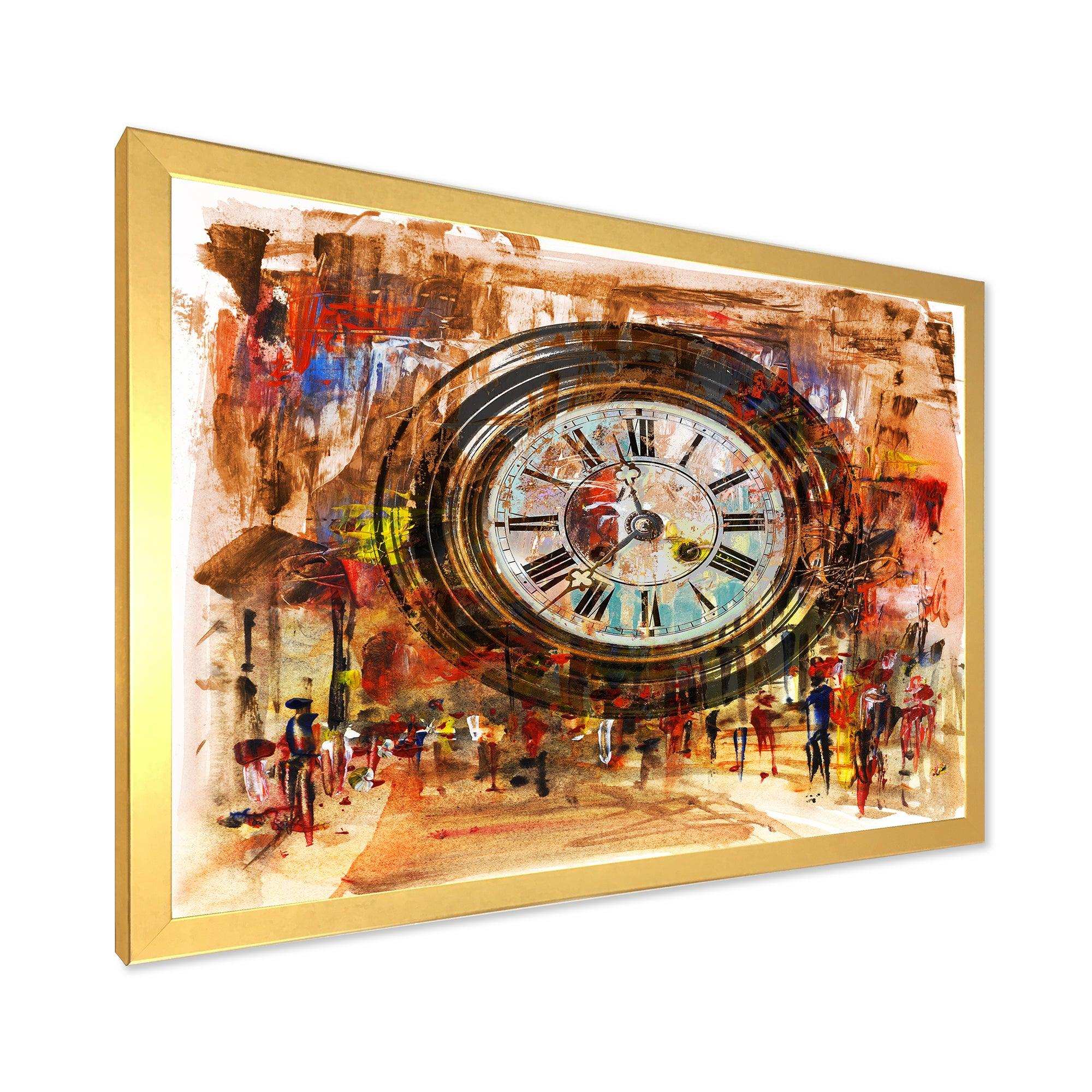People and Time Acrylic - Modern Bedroom Wall Art