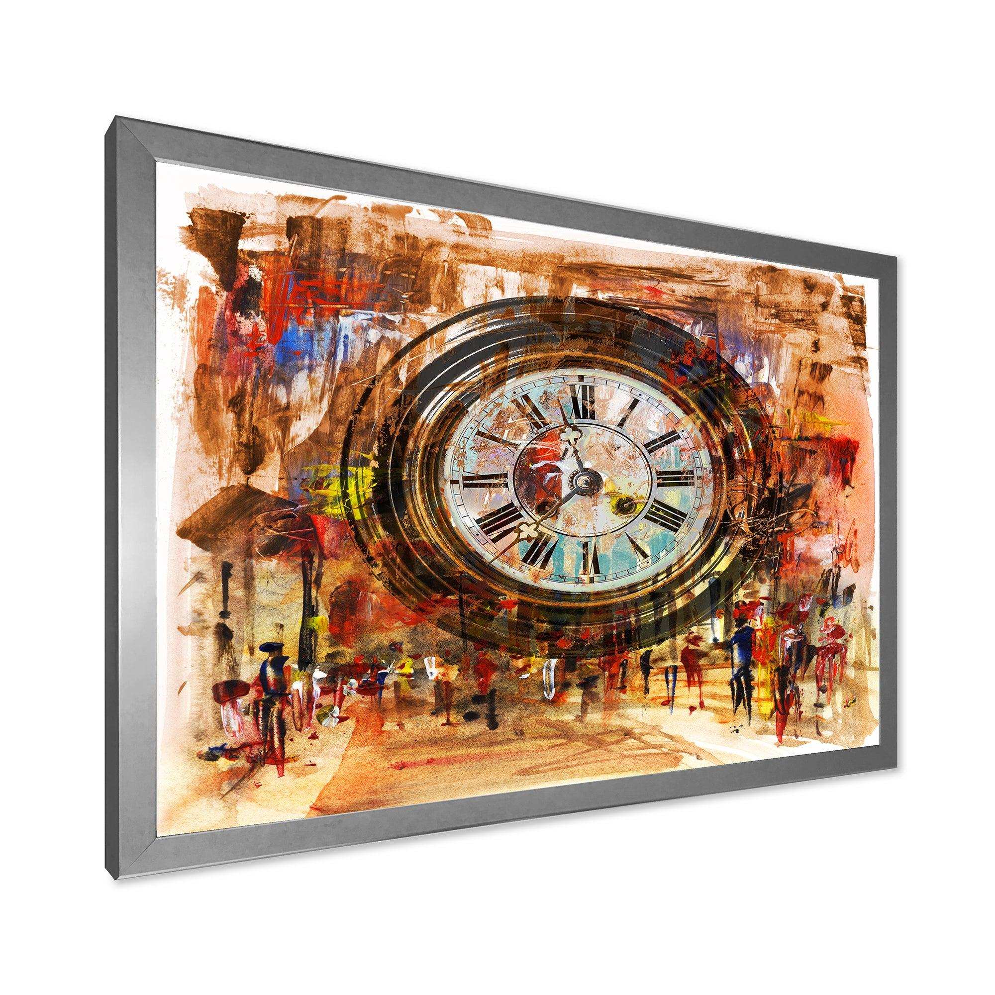 People and Time Acrylic - Modern Bedroom Wall Art