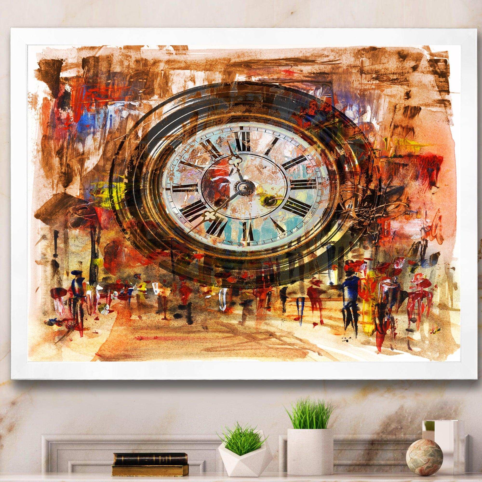 People and Time Acrylic - Modern Bedroom Wall Art