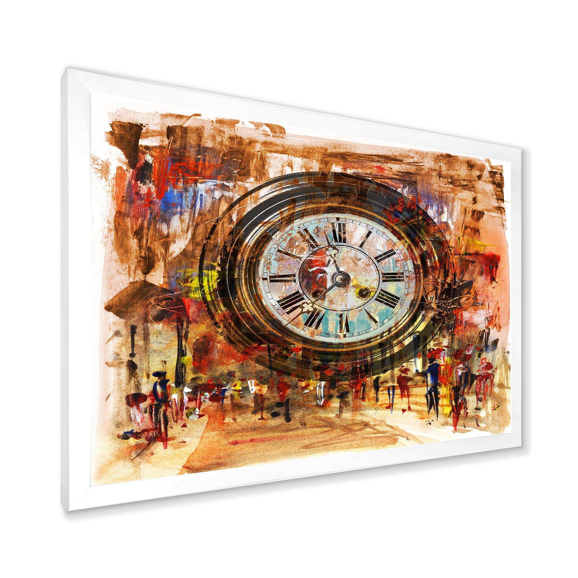 People and Time Acrylic - Modern Bedroom Wall Art